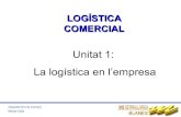 Logística comercial - Unitat 1: La logística en l'empresa