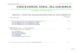 Historia de algebra