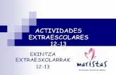 Actividades extraescolares presentación 12 13
