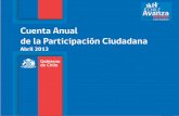 Cuenta Pública Anual de la Participación Ciudadana