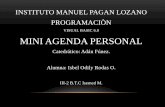 Mini Agenda Personal Isbel Rodas III-2 B.T.C Isemed M.