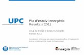 Pla d'estalvi energètic UPC resultats 2011