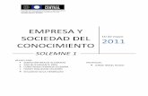 Solemne 1_Empresa y Sociedad Del Conocimiento_2011
