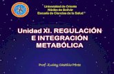 Unidad XI  regulación e integración metabólica
