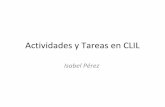 Actividades y tareas en CLIL y TIC