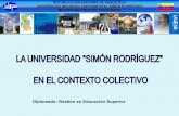La Universidad Simon Rodriguez en el Contexto Colectivo