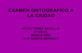 Examen ortográfico de Salamanca. Aitor