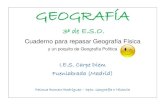 Cuadernillo de REPASO  de Geografía Física 3º ESO.