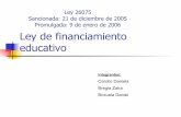 Presentación Ley de Financiamiento Educativo