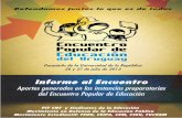Informe Final del Encuentro Popular de Educación, Montevideo julio 2013.