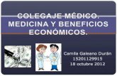 Colegaje médico. medicina y beneficio económico