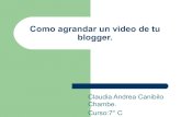 Como agrandar un video de tu blogger