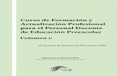 Curso de Formación y Actualización Profesional para el Personal Docente de Educación Preescolar. Volumen II