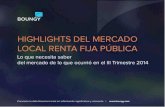 Highlights del mercado local renta fija publica iii trim 2014 by boungy