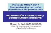 Proyecto UNICA 2017 Reorganización Curricular y Formación del Profesorado