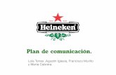 Presentacion plan de comunicacion heineken II. gabinete de comunicación