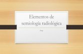 Elementos de semiología radiológica