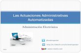 Actuaciones administrativas automatizadas