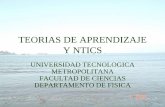 TEORIAS DE APRENDIZAJE Y NTICs