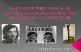 Salvador Puig Antich y su condena  a garrote vil