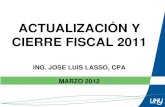 Tax Training - Cierre Fiscal