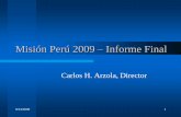 Mision Peru 2009   Informe Final