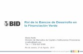 “El Rol de los Bancos Nacionales de Desarrollo en el Apalancamiento del Financiamiento Climático”- Maria Netto, BID