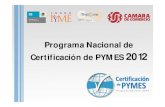 Programa Nacional de Certificación PYME