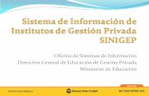 Sistema de Información de Institutos de Gestión Privada (SINIGEP) - (Educación) - BAgobcamp 2012