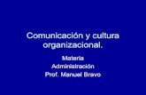 Comunicación y cultura organizacional