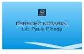 Derecho notarial lic. paula pineda clase 1 versión 2014