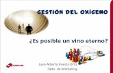 "Gestió de l'oxigen en les etapes finals d'elaboració - és possible un vi etern?" per Juan alberto Iniesta, AGROVIN