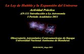 Laboratorio # 2 iv unidad la ley de hubble y la expansión del universo