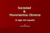El movimiento obrero español (Siglo XIX)