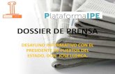 Dossier de prensa Desayuno Informativo con el Presidente de los Puertos del Estado, Don José Llorca