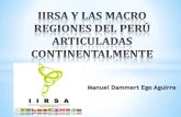 Iirsa y las macro regiones del perú articuladas