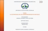 UTE Lorgia Lourdes Loor Lectong Dr. Gonzalo Remache "La estrategia en los emprendimientos sociales"