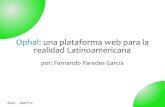 Ophal: una plataforma web para la realidad latinoamericana