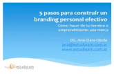 Charla 5 pasos para un branding efectivo por Ana Clara Ojeda