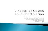 Análisis de Costos en la Construcción (Parte 2) - Determinación de honorarios profesionales