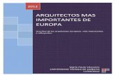 Formal arquitectos mas importantes de europa