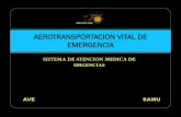 SERVICIO AVE (AEROTRANSPORTACION VITAL DE EMERGENCIA). SAMU DE JALISCO
