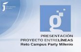 Proyecto entrelineas guadalinfo Jaen Campus party Milenio