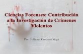 Ciencias Forenses Contribucion Crimenes Violentos
