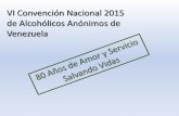 VI NACIONAL DE ALCOHÓLICOS ANÓNIMOS  DE VENEZUELA  2015