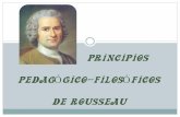 Principios Pedagógico- Filosóficos de rousseau