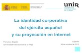 La identidad corporativa del Ejército español y su proyección en Internet