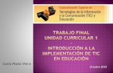 Introducción a la implementación de tics en la educación 1