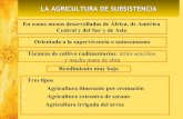 La agricultura de subsistencia 3º de eso