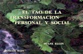 El Tao De La Transformacion Social Y Personal  Duane  Elgin